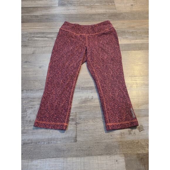 Reebok medium women's multicolored athletic capri leggings - Picture 1 of 8